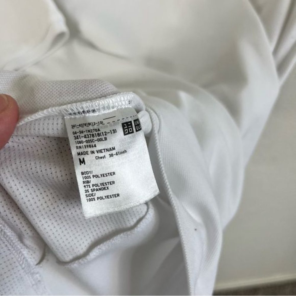 Uniqlo X Theory DRY-EX Pique Slim-Fit Half-Zip Polo Shirt - Picture 6 of 6